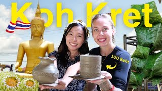 Koh Kret Island Bangkok’s BestKept Secret Traditional food and Clay Pottery🇹🇭 Emilysrichala [upl. by Hillhouse]