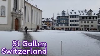 Walking Tour In St Gallen Switzerland With Friends [upl. by Alleram]