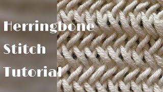 Herringbone stitch tutorial – stitch no35 [upl. by Askwith]