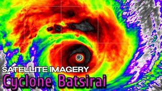 Tropical Cyclone Batsirai Satellite Imagery Footage  IR View [upl. by Ainitsirc666]