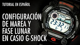 Cómo Configurar Fase Lunar y Marea en Casio GShock  El Relojero MX [upl. by Decamp]