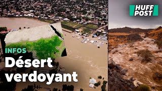 Le Sahara est inondé depuis des semaines et les répercussions sont visibles du ciel [upl. by Adnih]