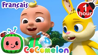 Nettoyer LAutobus  Chansons pour Bébés  CoComelon Le coin des Animaux de JJ  Comptines [upl. by Aratak]