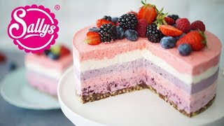 Fruchtige Amarettini Torte  No Bake Eistorte  Sallys Welt [upl. by Rehpotsrihc398]