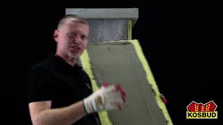 How to finish a chimney with KLINKIERO tiles  part 1 How to insulate a chimney [upl. by Noyart563]