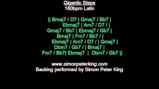 Giant Steps BACKING 160bpm [upl. by Perla]