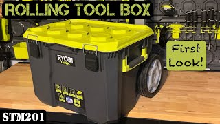 New Ryobi Link Rolling Tool Box STM201  First Impressions [upl. by Enelcaj453]