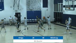 Dirigo High School Boys Basketball vs Winthrop [upl. by Adabelle477]