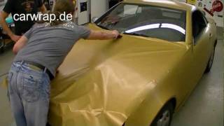 Mercedes Slk gold brushed Folierung Carwrap Carwrapping Mercedes Slk gold brushed [upl. by Elysee]