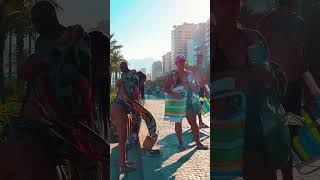 🏖️ Walking on the Beach in Rio de Janeiro Brazil shorts beach praia [upl. by Elnukeda]