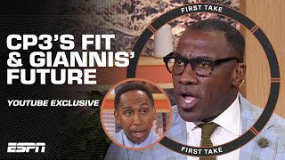 Stephen A amp Shannon debate CP3s fit with the Warriors amp Giannis future  First Take YT Exclusive [upl. by Nieberg]