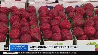 Locals flock to 63rd annual Strawberry Festival in Garden Grove [upl. by Pinkham]