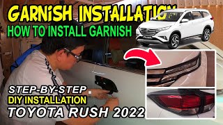 How to Install Garnish Toyota Rush Daihatsu Terios 2022 2023 [upl. by Lamrouex684]