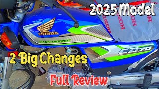 Honda CD 70 2025 Model Full Detail Review  Complete Original Video On Hasnain Auto Bike Repairing [upl. by Eardnaed538]