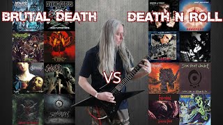 Brutal Death Metal VS Death N Roll Ultimate Guitar Riffs Battle [upl. by Irt]