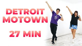 27 MIN DETROIT MOTOWN Workout • 2800 Steps • Patreon Fan Faves • Walking Workout 159 [upl. by Rowen601]