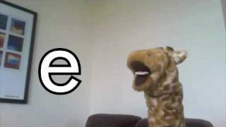 Teaching Geraldine the alphabet  e [upl. by Chubb]