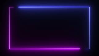 Glowing frame black screen  Neon light border  Frame template video background [upl. by Eellah350]