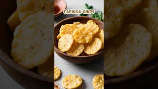 Crispy Homemade Tapioca Chips Recipe 🥔🍟 shorts [upl. by Majka778]