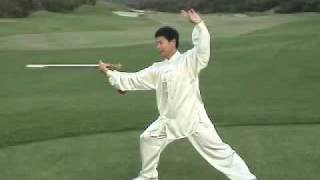 Tai Chi Sword Form 32 Yang Taiji Jian [upl. by Ahtnams]