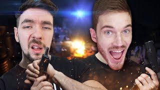 JACKSEPTICEYE KILLS PEWDIEPIE  Arizona Sunshine w FelixHTC Vive Virtual Reality [upl. by Yessac]