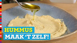 Hummus maken  Gezond recept  Voedingscentrum [upl. by Thecla312]