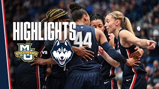 HIGHLIGHTS  UConn Womens Basketball vs Marquette [upl. by Odysseus]