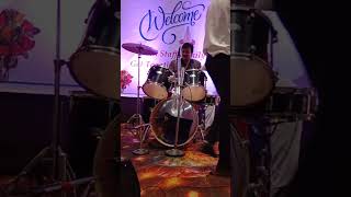 Vinay vasant Kasbekar ORCHESTRA Anchoring and Playing Drum Set Stage Show Performing Videos3 [upl. by Dysart973]