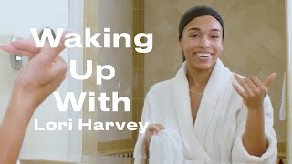 Lori Harveys 5Step Skincare Routine  Waking Up With  ELLE [upl. by Herbert556]