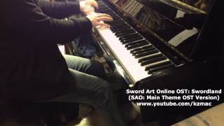 Sword Art Online OST Swordland Main Theme Piano only Version [upl. by Acir]