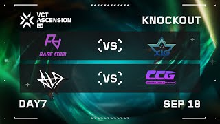 RA vs XLG  ALG vs CCG  KNOCKOUT  Day 7  VCT Ascension CN [upl. by Fattal]