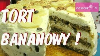 Tort Śmietanowy z Bananami przepis od DeserekTV [upl. by Seugram796]