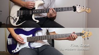 Modern Baseball  Fine Great Guitar Cover amp Bass Cover w Tabs [upl. by Mort]