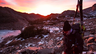 Ogalalla Peak ski descent [upl. by Inobe]