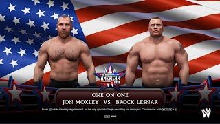 the great american bash spring   jon moxley vs brock lesnar [upl. by Gustaf]