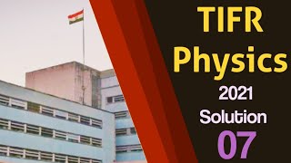 TIFR 2021 Physics Solutions Part 7✓ [upl. by Alur]