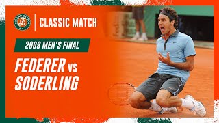 Federer vs Soderling 2009 Mens final  RolandGarros Classic Match [upl. by Noloc]