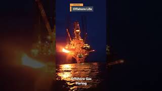 Offshore Life  Flare stack oilandgas offshore offshorelife flaring drilling flare [upl. by Ikiv]