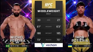 MICHEL PEREIRA vs IHOR POTIERIA Full Fight UFC 301 [upl. by Gad]