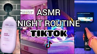 Satisfying 💕 Night Routine ASMR ♡ TIKTOK Compilation • Aesthetic School [upl. by Aranahs104]