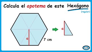 Apotema de un hexágono [upl. by Warfield]