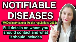 Notifiable diseases॥WHOs international health regulation 2005॥ NABH video in hindi॥nabh 5th edition [upl. by Noitsirhc896]