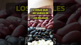 5 SORPRENDENTES BENEFICIOS DE LOS FRIJOLES NEGROS alimentosaludable frijoles [upl. by Norod958]