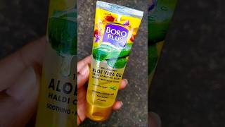 BOROPLUS AloeVera Gel 💯 Organic Haldi Chandan KesarGet GlowingFair amp Younger Looking Skin [upl. by Leehar]