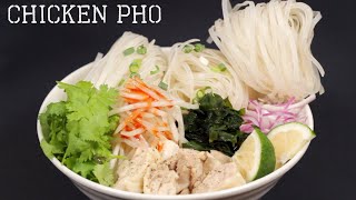 Chicken Pho Recipe Japaneseinspired Vietnamese Rice Noodle Soup  Cooking with Dog [upl. by Neelyad]