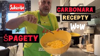 Vaříme špagety Carbonara  jen málokdo to zvládne 😎🍝 cooking [upl. by Bocyaj393]