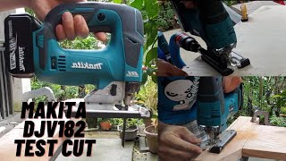 Makita DJV182z 18volts  Brushless motor  jig saw test [upl. by Euk]