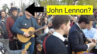 Now And ThenJohn Lennons 43rd Memorial at Strawberry Fields NYC 120823 [upl. by Strander]