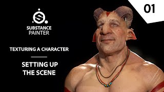 Texturing Characters in Substance Painter  Setting up the scene  Adobe Substance 3D [upl. by Quince604]