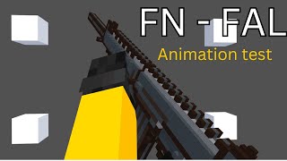 FN  FAL gun animation  Mine  imator 2 [upl. by Joann407]